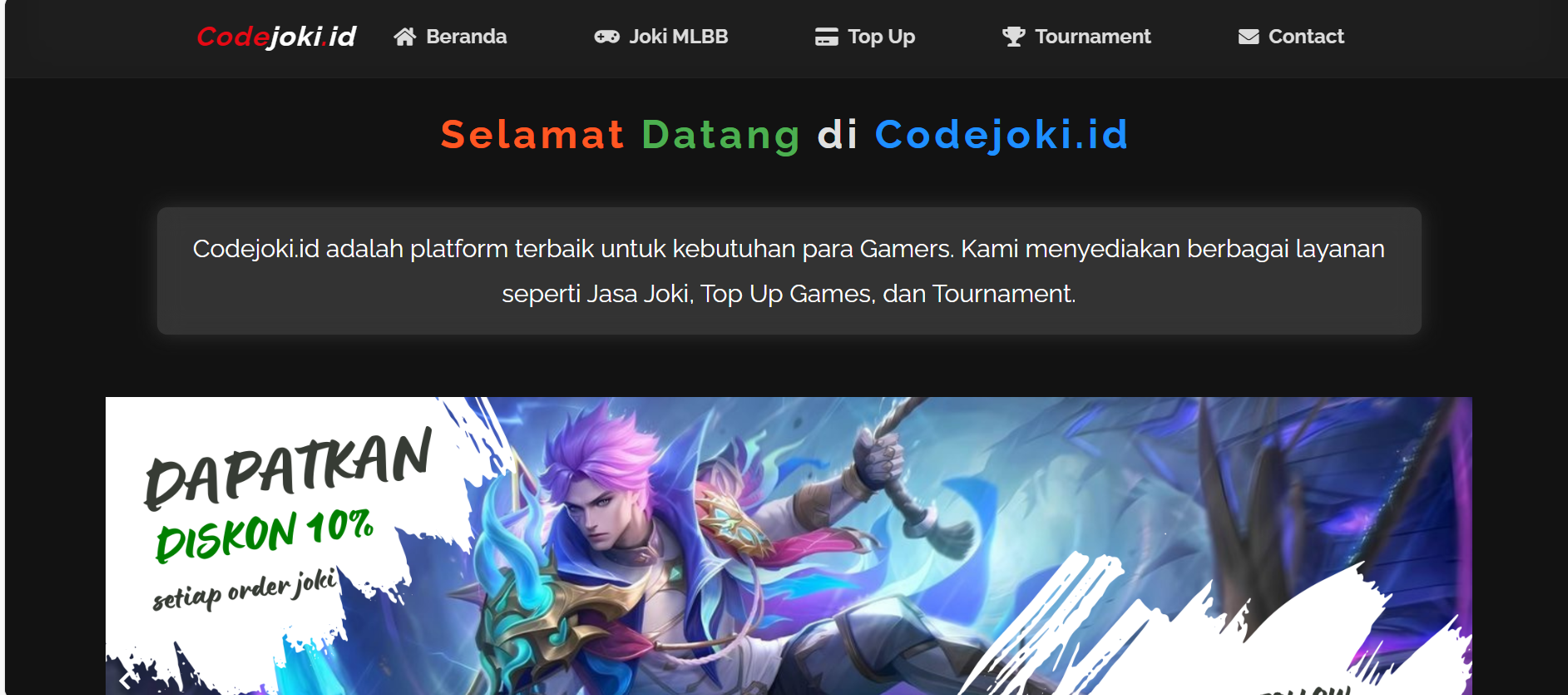 Gambar dari Website Joki Mobile Legends